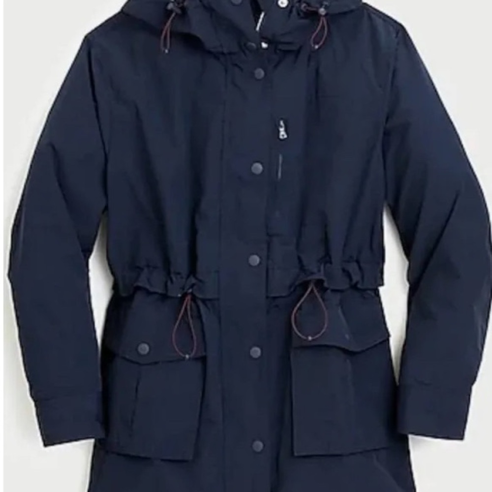 J. Crew Women's Navy Hooded Jacket